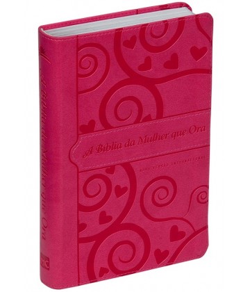 A Bíblia da Mulher que Ora - NVI (Pink Floral)